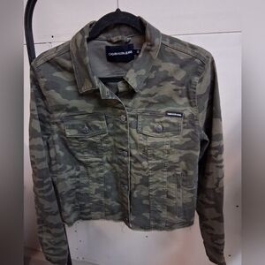 Calvin Klein Jeans Green Camouflage Utility Jacket
